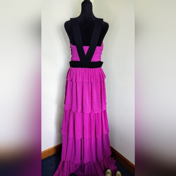 Brand new Purple Long Gown Made in Spain Size 40 - Picture 14 of 16